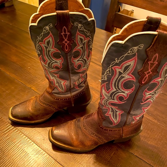 Justin Boots Shoes Justin Square Toe Womens Cowboy Boots Poshmark